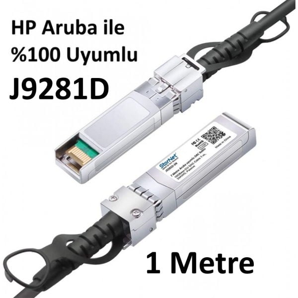 1 Metre Dac Kablo HPE Aruba 10G Switch uyumlu J9281D | StorNET 1 Metre Dac Kablo HPE Aruba 10G Switch uyumlu J9281D | StorNET