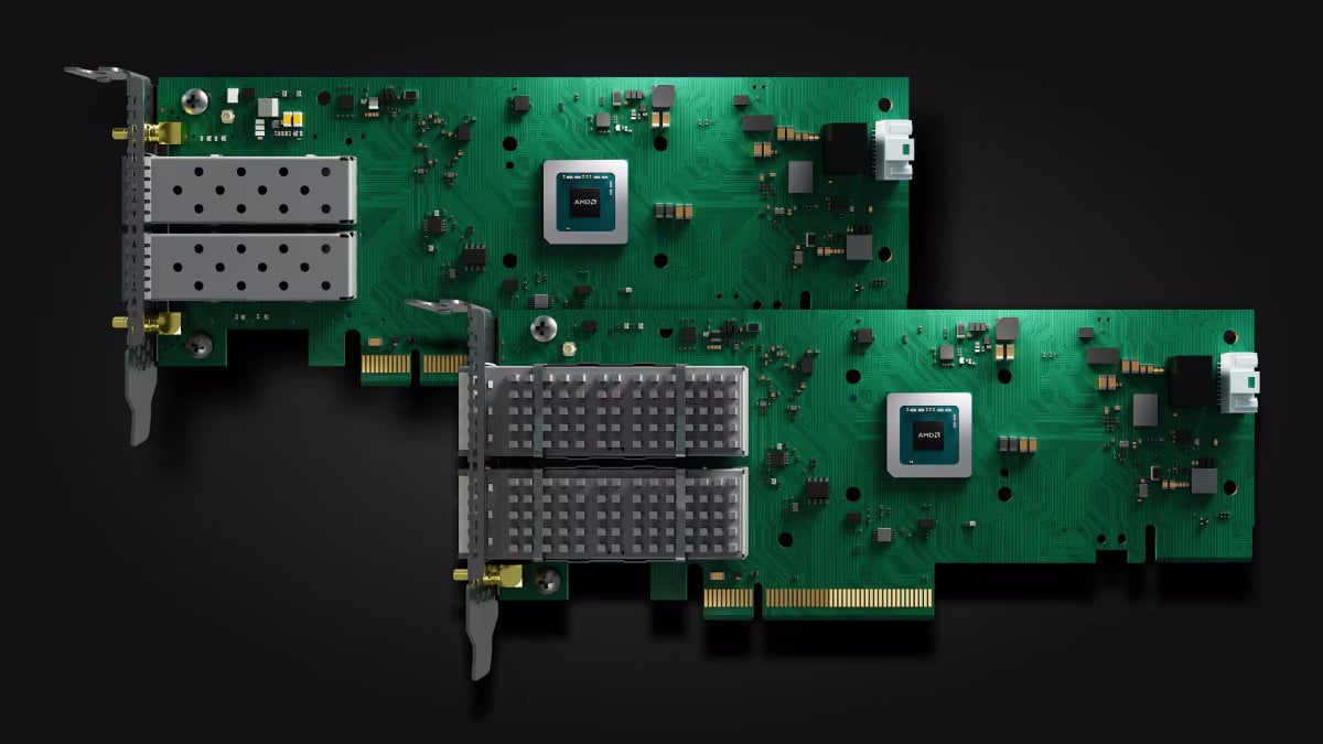 AMD Solarflare X-Series düşük gecikmeli Ethernet adaptör görseli
