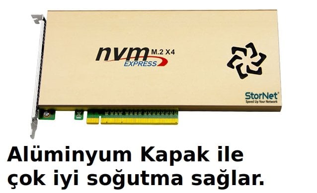 NVME24PE16 PLX8748 4 M.2*4 4Gbs/sürücü PCIe3.0 X16 NVMe denetleyici