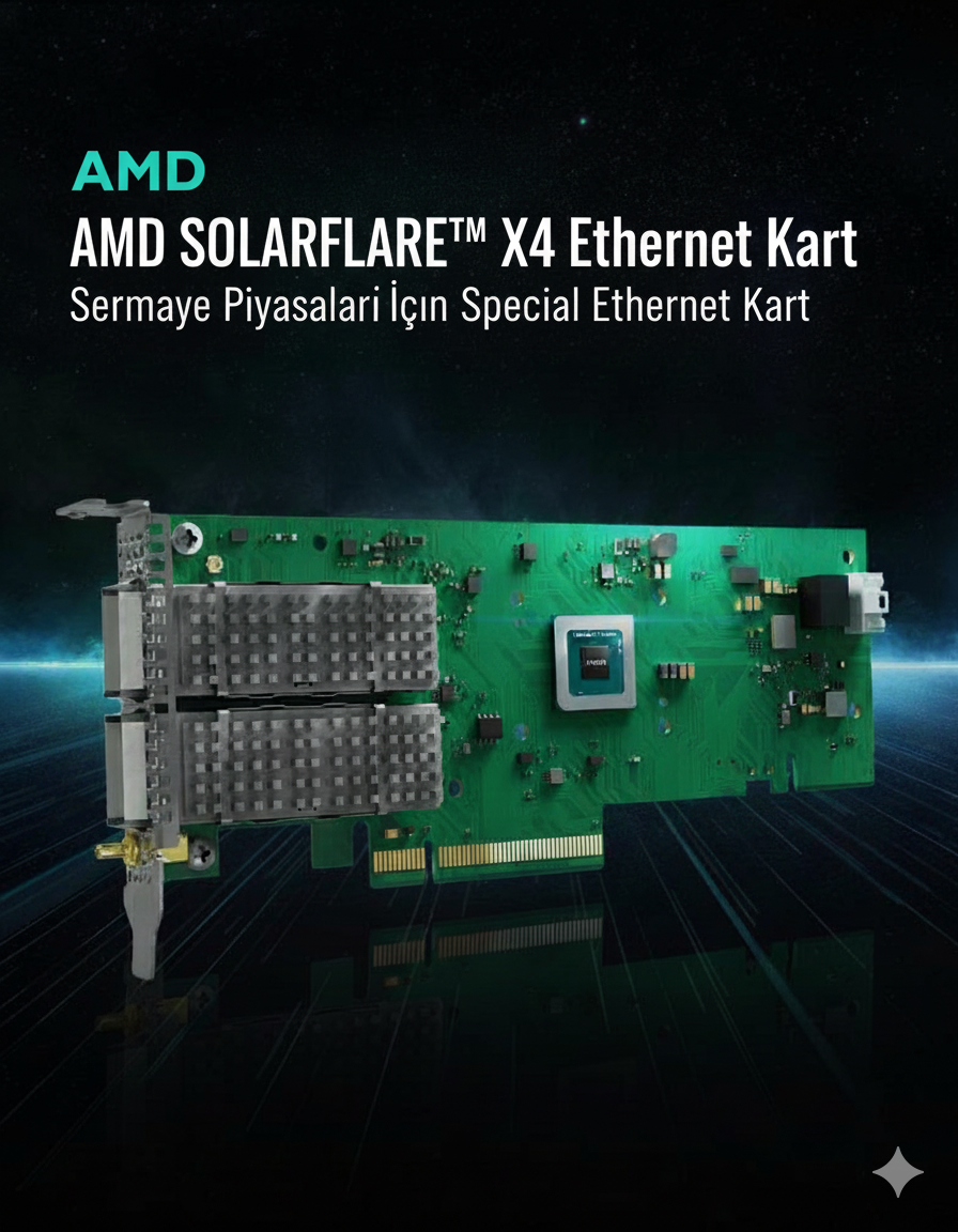 AMD Solarflare X-Series: Yeni Nesil Düşük Gecikmeli Ethernet Performansı