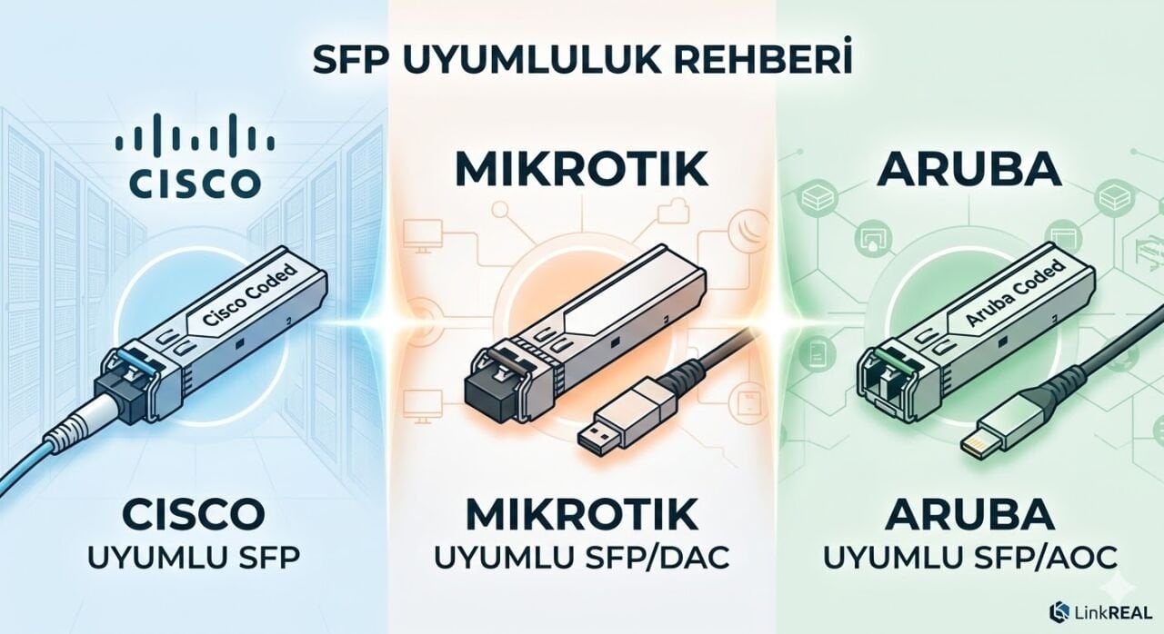 SFP Compatibility List – Cisco, Mikrotik ve Aruba Uyumluluk Rehber