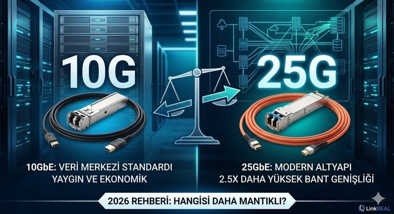 25G vs 10G Ethernet – Hangisi Daha Mantıklı? (2026)