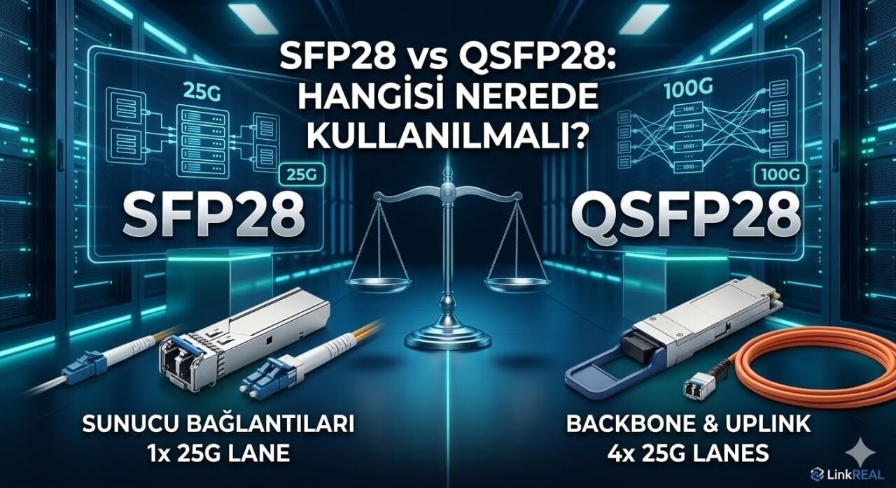 SFP28 vs QSFP28 – 25G ve 100G Transceiver Rehberi