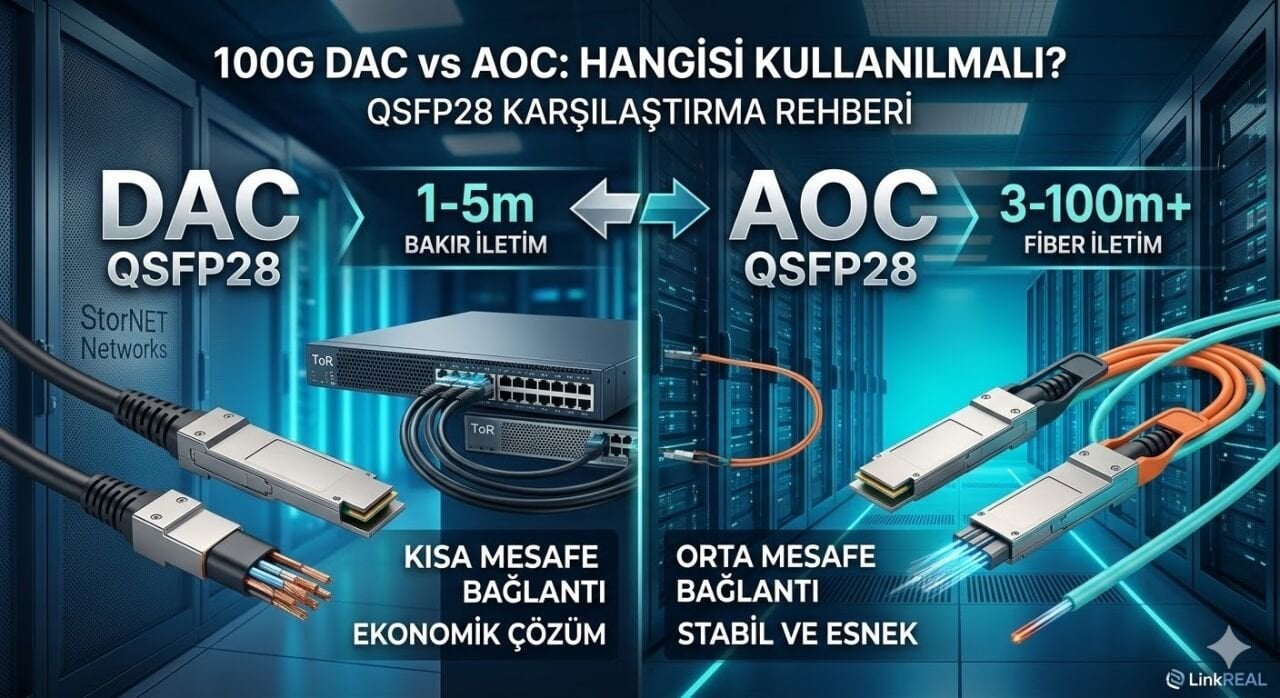 100G DAC vs AOC – Hangisi Kullanılmalı?