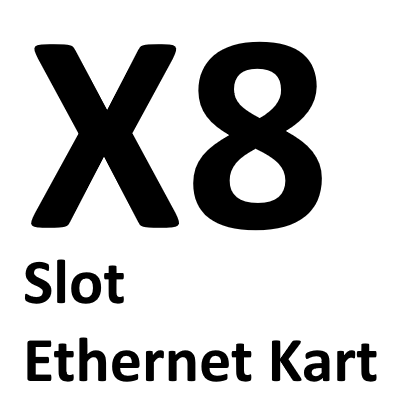 x8 Slot Ethernet Kartı