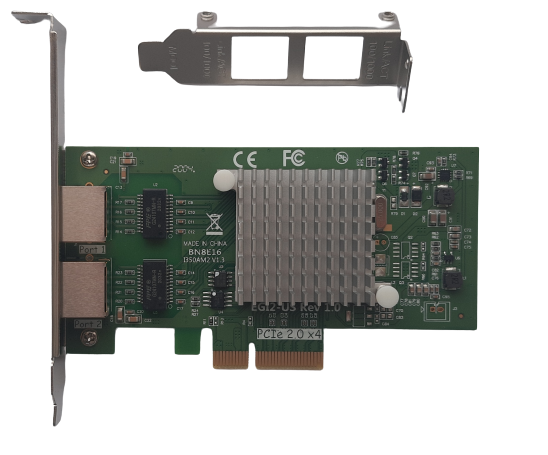 Ethernet Kartı 2 Port Intel I350-T2 ChipSet 1GbE | StorNET