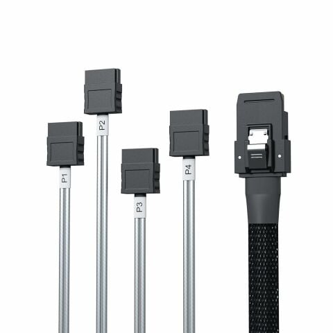 SAS SFF-8087 to 4 SATA Disk kablosu 80cm