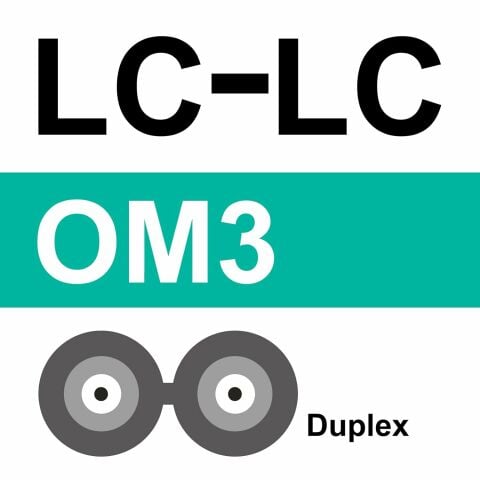 OM3 LC Fiber Patch Kablo MM - 20 Metre
