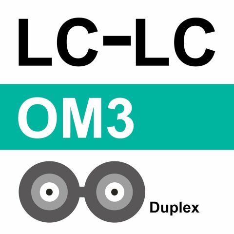 OM3 LC Fiber Patch Kablo MM (10 Metre)