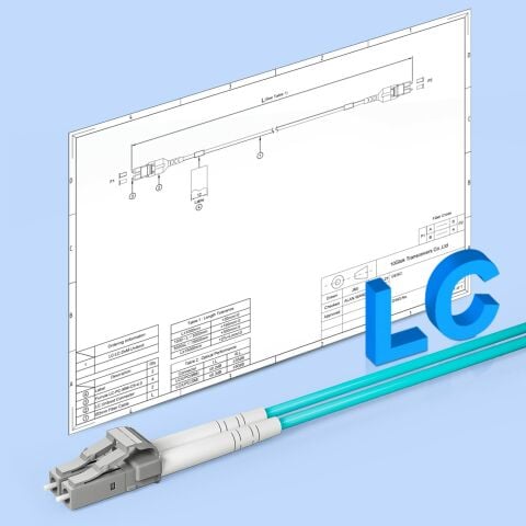 OM3 LC Fiber Patch Kablo MM (10 Metre)