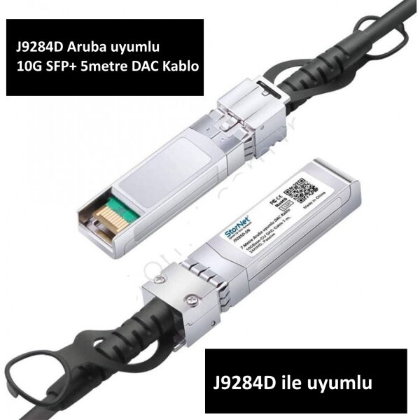 5 Metre Dac Kablo HPE Aruba 10G Switch uyumlu J9284D | StorNET