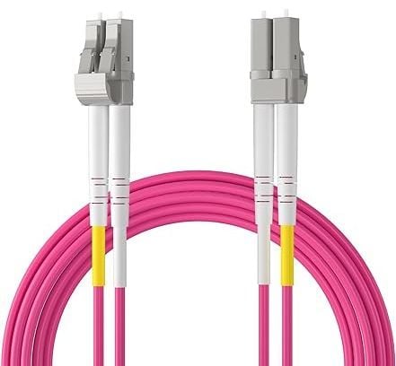 1 Metre LC-LC Fiber Optik Patch Kablo - Multimode Duplex OM4 50/125 40G/100G LSZH