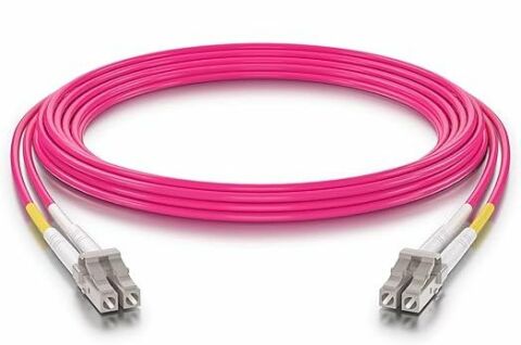 LC-LC Fiber Optik Patch Kablo 2 metre Multimode Duplex 50/125 Om4