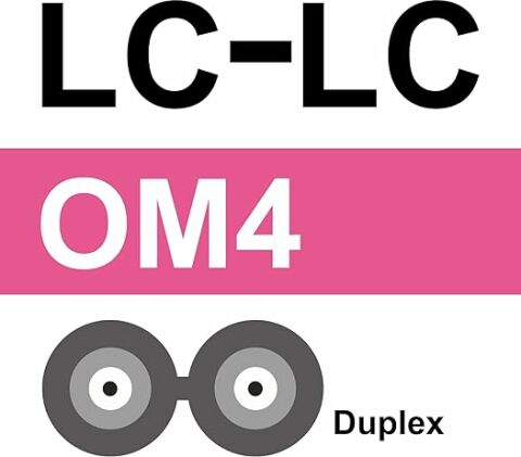 LC-LC Fiber Optik Patch Kablo 2 metre Multimode Duplex 50/125 Om4