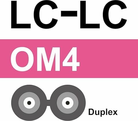 LC-LC Fiber Optik Patch Kablo 3 metre Multimode Duplex 50/125 Om4