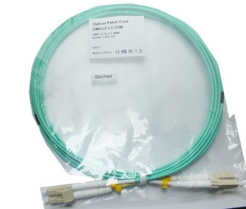 3 Metre LC-LC Fiber Optik Patch Kablo - Multimode Duplex OM4 50/125 40G/100G LSZH