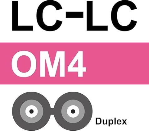 LC-LC Fiber Optik Patch Kablo 10 metre Multimode Duplex 50/125 Om4