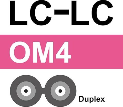 10 Metre LC-LC Fiber Optik Patch Kablo - Multimode Duplex OM4 50/125 40G/100G LSZH