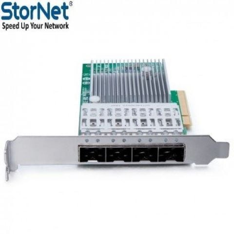 Ethernet Kartı 4 Port 10GbE SFP+ intel chipset X710-DA4 | StorNET