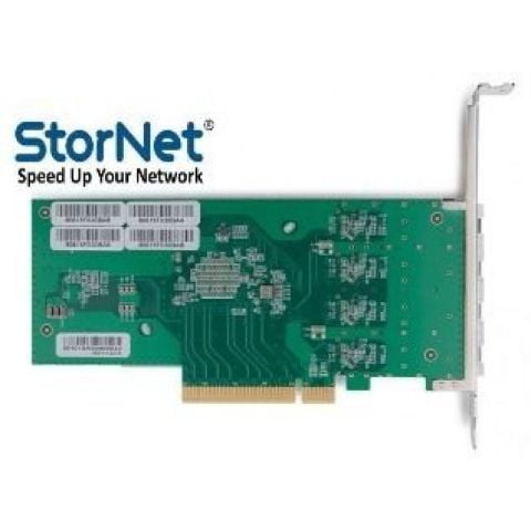 Ethernet Kartı 4 Port 10GbE SFP+ intel chipset X710-DA4 | StorNET