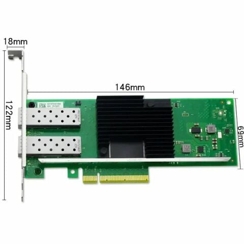 Ethernet Kartı Intel X710-DA2 Dual Port 10GBE Sfp+ Fiber
