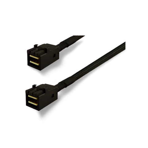 Mini SAS HD SFF-8643 to SFF-8643 1 Metre 12Gb/s SAS/SATA Backplane Kablosu