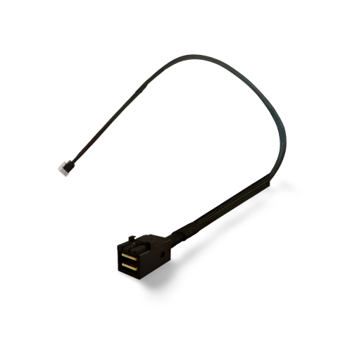 Mini SAS HD SFF-8643 to SFF-8643 1 Metre 12Gb/s SAS/SATA Backplane Kablosu