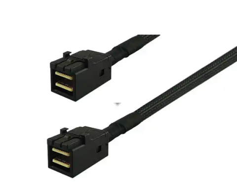 Mini SAS HD SFF-8643 to SFF-8643 1 Metre 12Gb/s SAS/SATA Backplane Kablosu