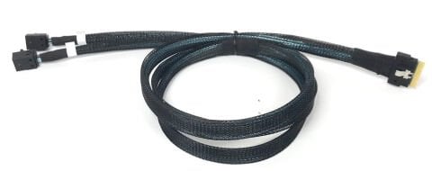 SFF-8654(x8) to 2x SFF-8643 SlimSAS 80CM NVMe Kablo