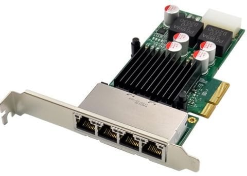 1 GbE 4 Port intel NHI350AM4 Poe+ Vision Frame Grabber Ethernet