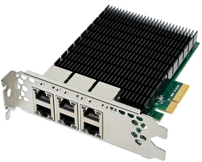 Industrial Camera Vision Ethernet Kartı 6-Port RJ45 intel I350-T6 | StorNET