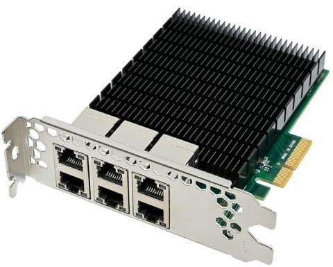 Industrial Camera Vision Ethernet Kartı 6-Port RJ45 intel I350-T6 | StorNET