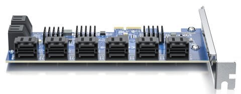 16 Port SATA SSD HBA Kart Pci x1 - Kablo dahil