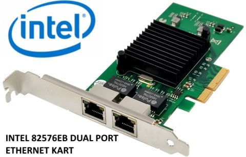 Intel 82576EB Gigabit Pci-E X4 2 Port Ethernet Kartı | StorNET