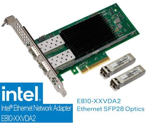 INTEL E810-XXVDA2 25G 2-port Ethernet + StorNET 25G Transceiver