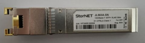 10G RJ45 SFP+ Transceiver ARUBA JL563A-SN uyumlu