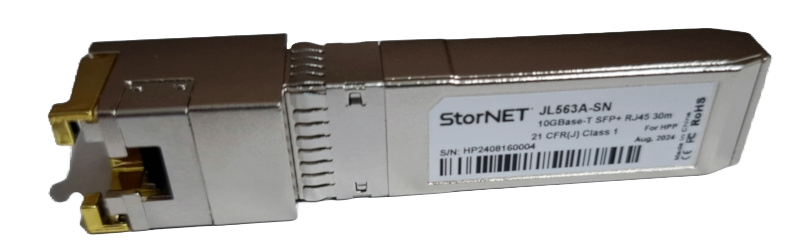 10G SFP2RJ45 SFP+ Transceiver ARUBA JL563A-SN uyumlu