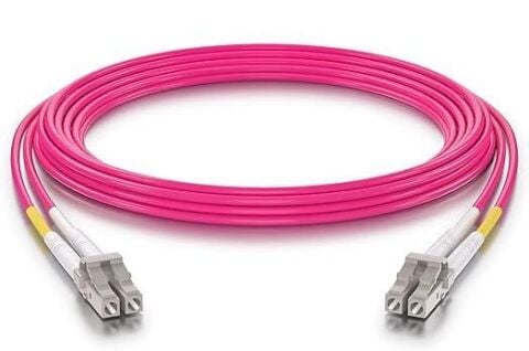 5 Metre LC-LC Fiber Optik Patch Kablo - Multimode Duplex OM4 50/125 40G/100G LSZH