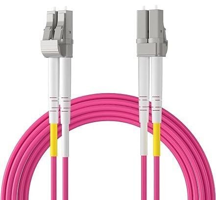 LC-LC Fiber Optik Patch Kablo 5 metre Multimode Duplex 50/125 Om4