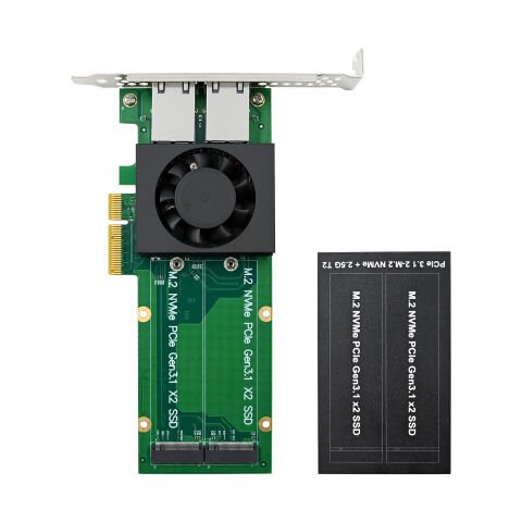 Dual 2.5 Gbase Ethernet Kartı + Dual NVMe M.2 Disk Yuvası