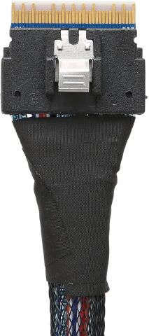 Mini SAS 4.0 Veri Aktarım Kablosu – SFF-8654 8i to SFF-8654 8i, 24 Gbps 0.80Metre