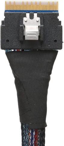 SlimSAS 8i SFF-8654 to SFF-8654 Veri Aktarım Kablosu - 24Gbps SAS 4.0 80cm