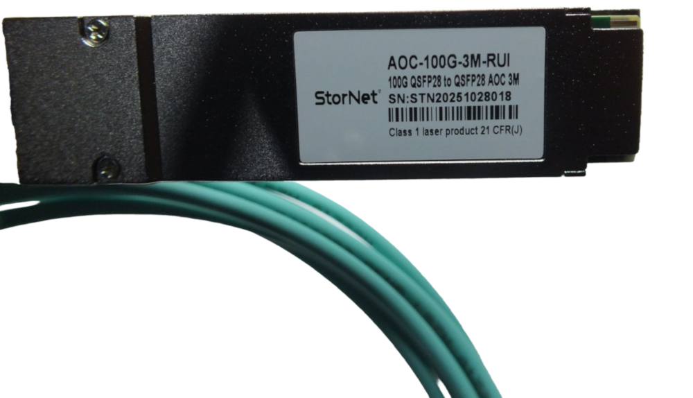 Ruijie Uyumlu 100G QSFP28 AOC Kablo - 3 Metre