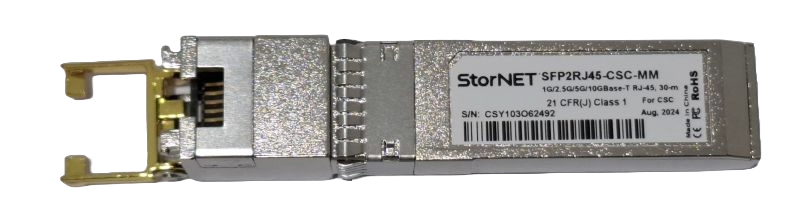 10G RJ45 Cat6A 30 Metre RJ45 to SFP Adaptör