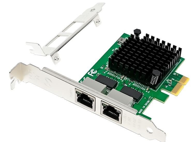 Intel I226-T2 Dual Port 2.5G Ethernet Kartı | PCIe x4 | RJ45 | StorNET