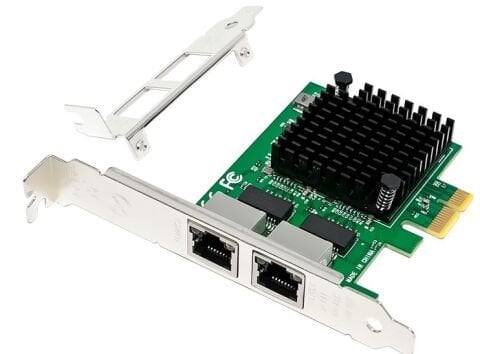 Intel I226-T2 Dual Port 2.5G Ethernet Kartı | PCIe x4 | RJ45 | StorNET