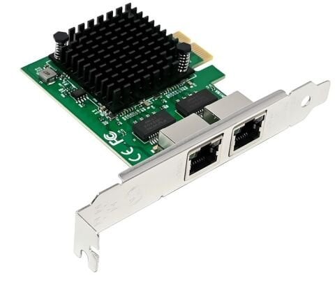 Intel I226-T2 Dual Port 2.5G Ethernet Kartı | PCIe x4 | RJ45 | StorNET
