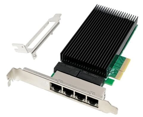 StorNET Intel I226-T4 PCIe 3.1 x4 Quad Port 2.5G Ethernet Kartı (4x RJ45)