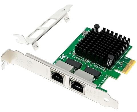 Intel i226-T2 Dual Port 2.5G Ethernet Kartı - PCIe x1 RJ45 | Stornet