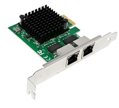 Intel i226-T2 Dual Port 2.5G Ethernet Kartı - PCIe x1 RJ45 | Stornet